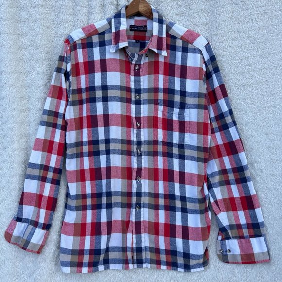 Winterweights by‎ Van Heusen Men's Plaid Button Down Size Medium - Picture 1 of 5